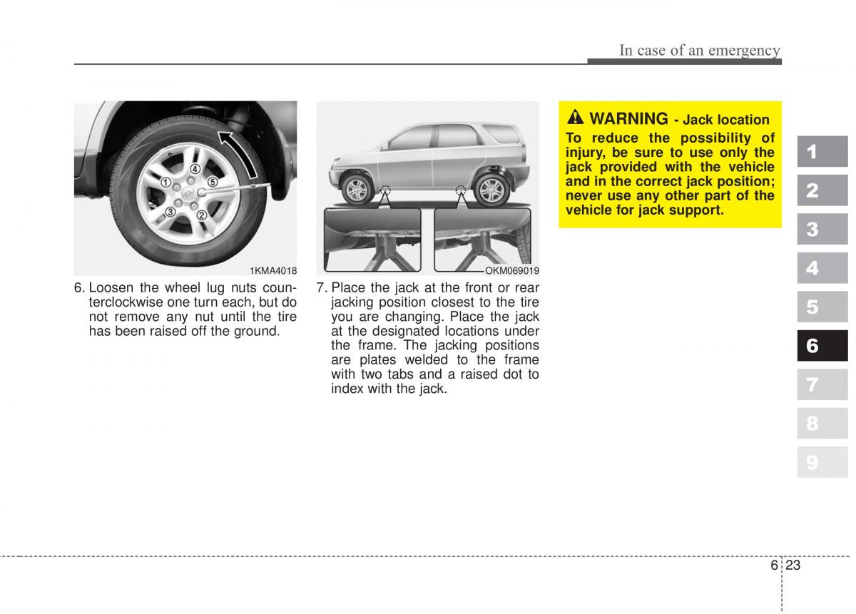 Kia Sportage II 2 owners manual / page 307