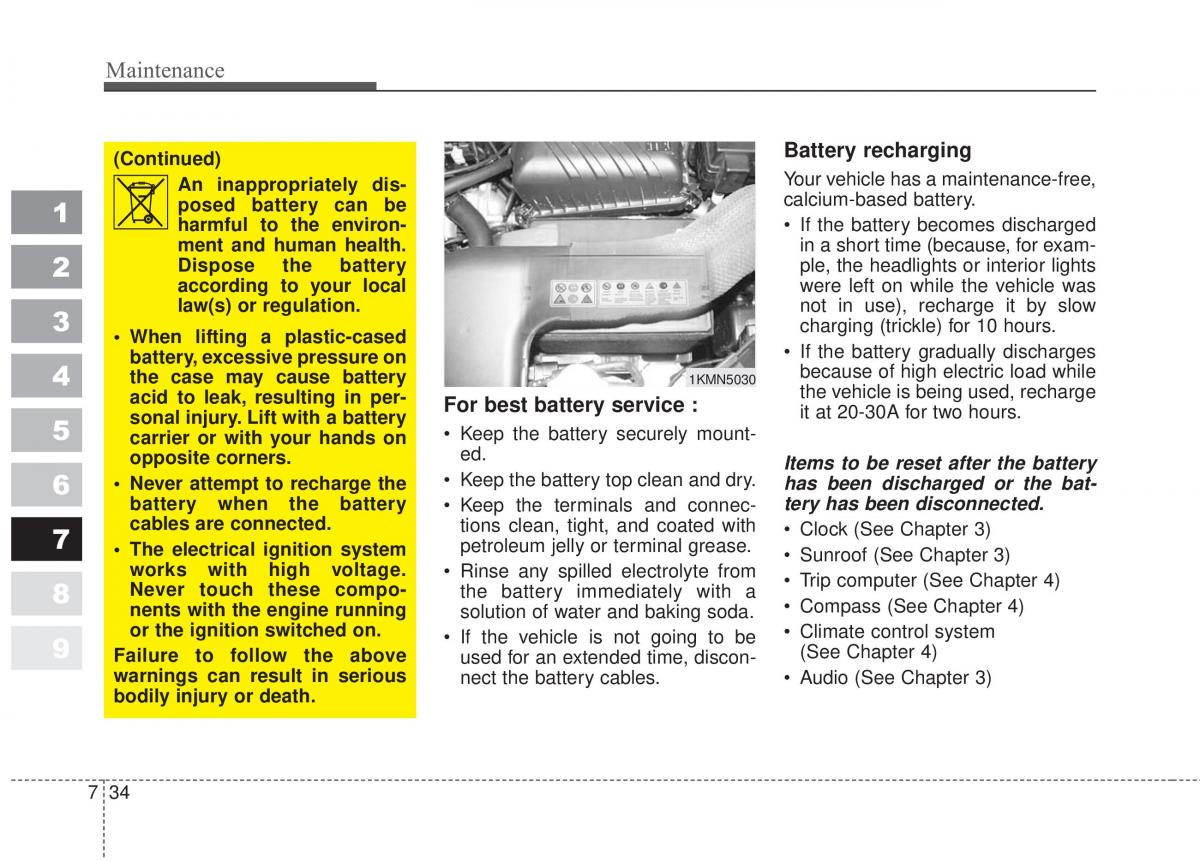 Kia Sportage II 2 owners manual / page 343