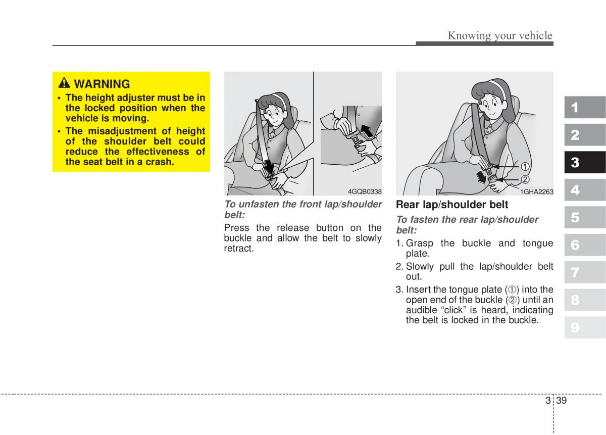 Kia Sportage II 2 owners manual / page 48