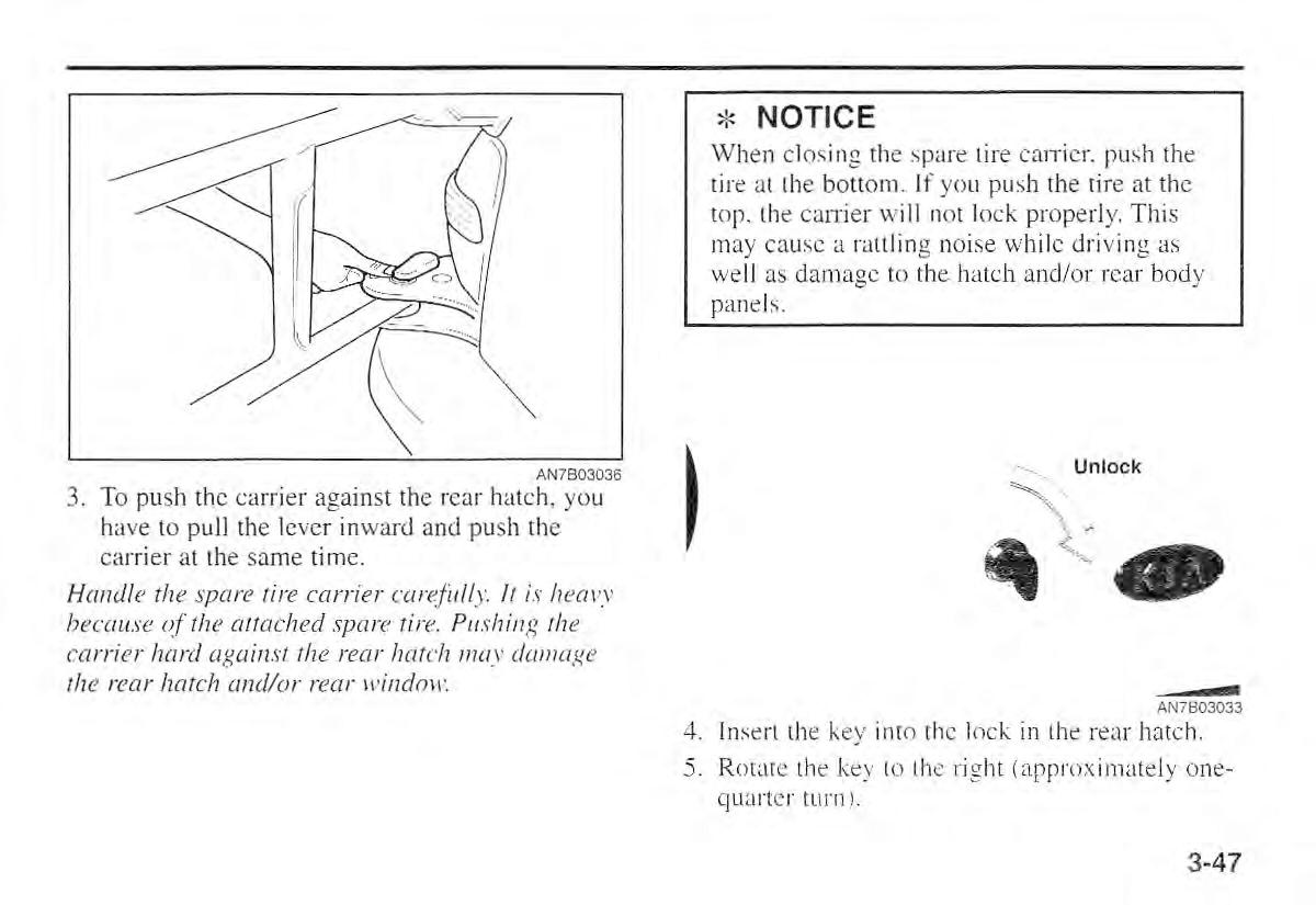 Kia Sportage I 1 owners manual / page 57