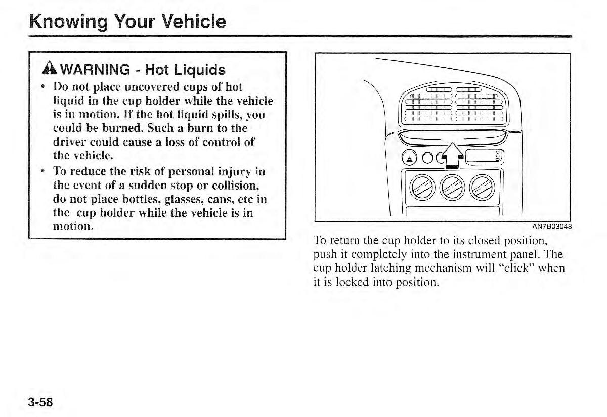 Kia Sportage I 1 owners manual / page 68