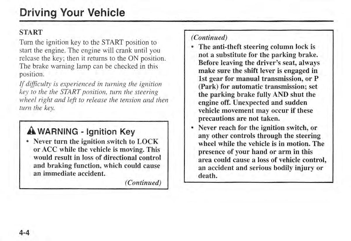 Kia Sportage I 1 owners manual / page 75