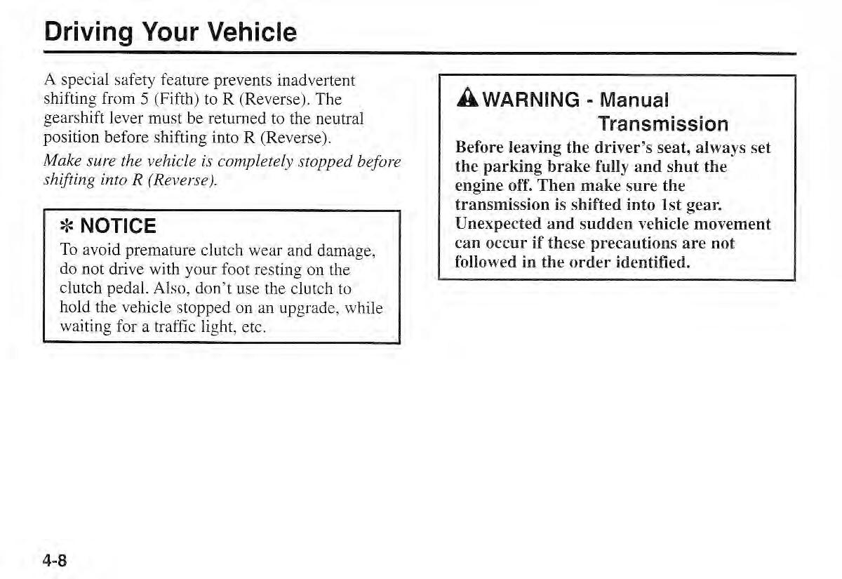 Kia Sportage I 1 owners manual / page 79