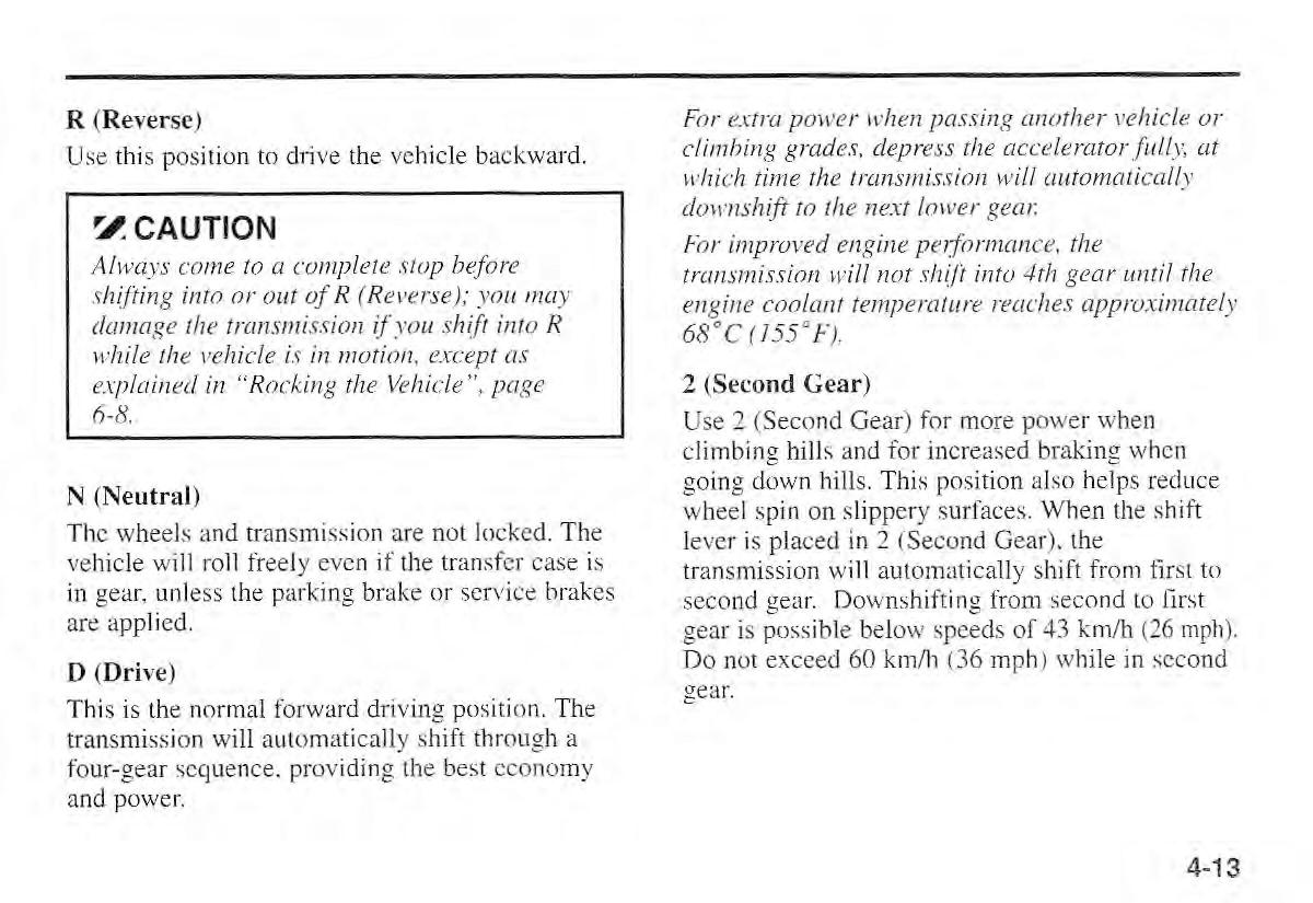 Kia Sportage I 1 owners manual / page 84