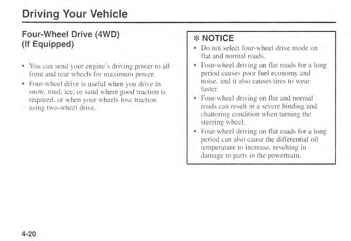 Kia Sportage I 1 owners manual / page 91