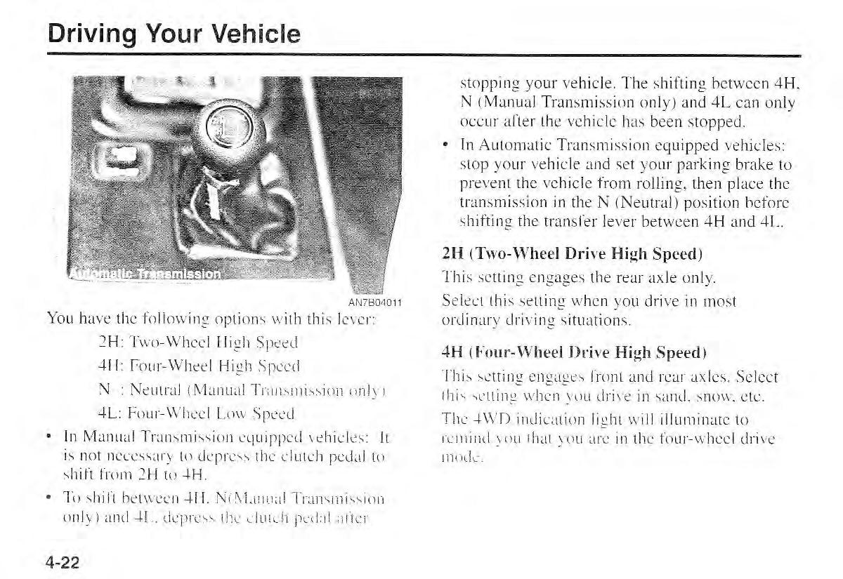 Kia Sportage I 1 owners manual / page 93