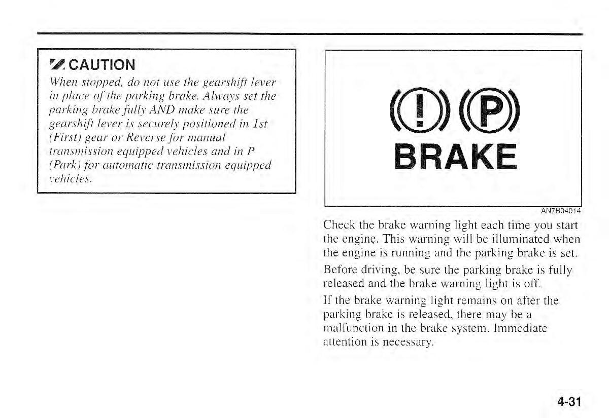 Kia Sportage I 1 owners manual / page 102