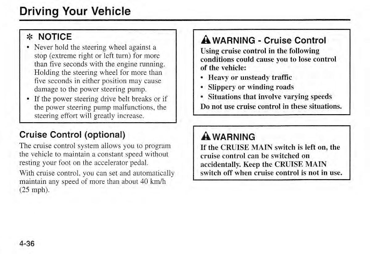 Kia Sportage I 1 owners manual / page 107