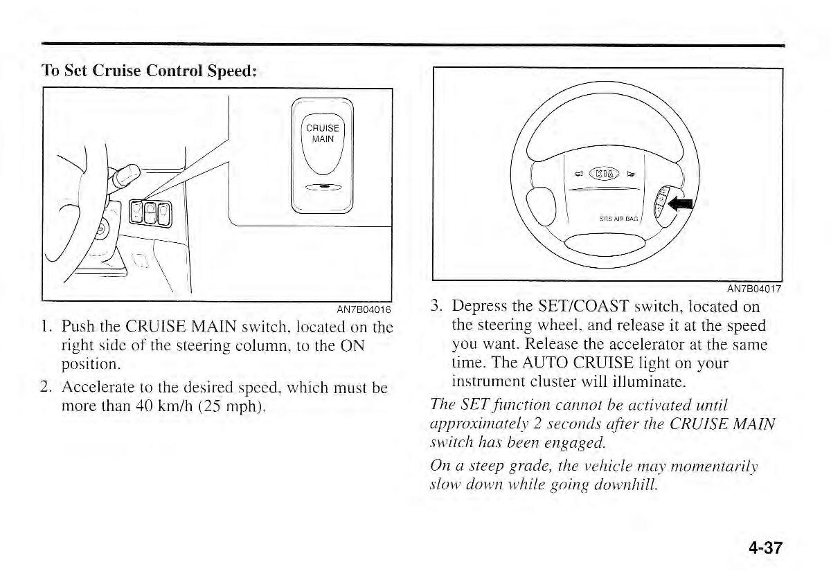 Kia Sportage I 1 owners manual / page 108