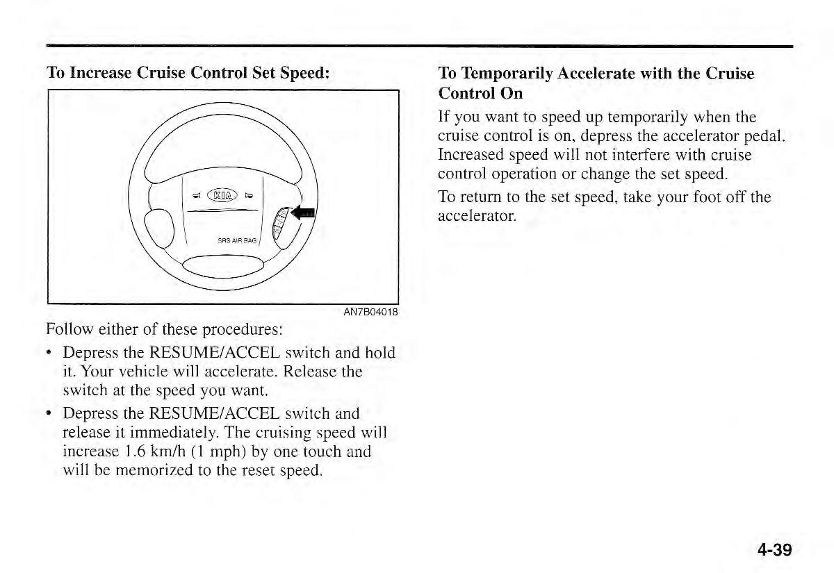 Kia Sportage I 1 owners manual / page 110