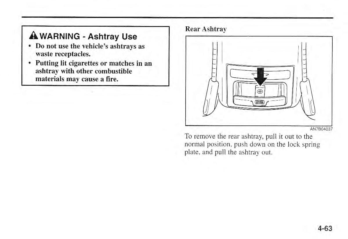 Kia Sportage I 1 owners manual / page 125