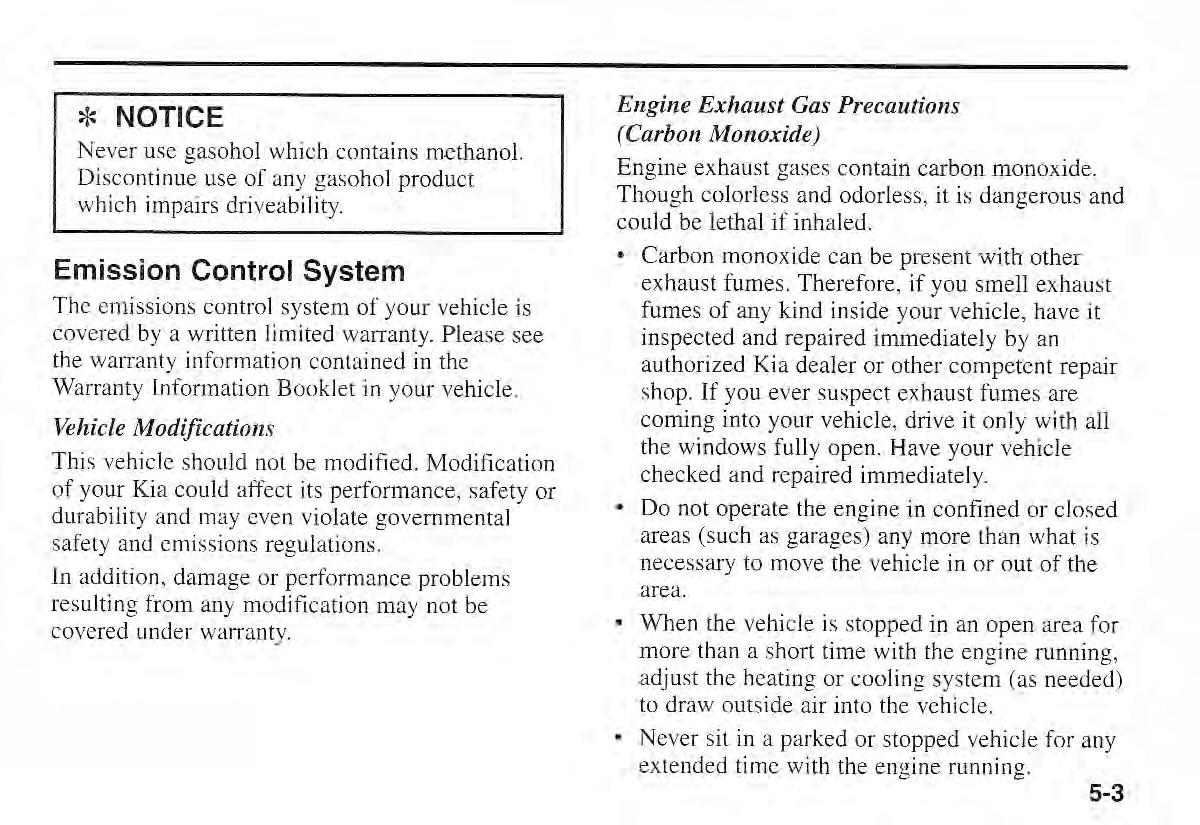 Kia Sportage I 1 owners manual / page 140