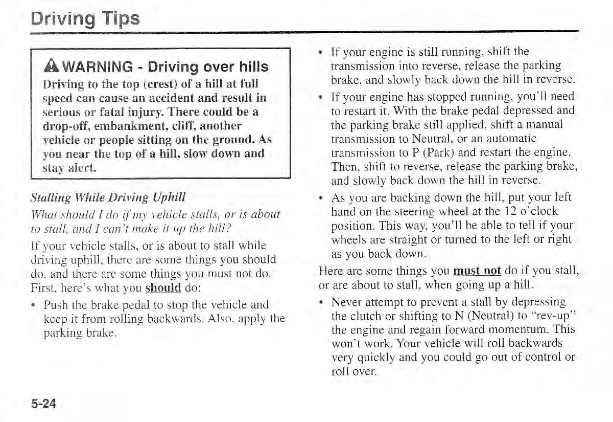 Kia Sportage I 1 owners manual / page 161