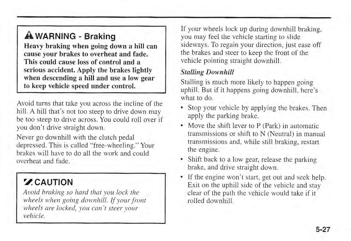 Kia Sportage I 1 owners manual / page 164