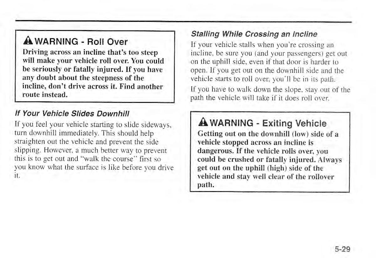 Kia Sportage I 1 owners manual / page 166