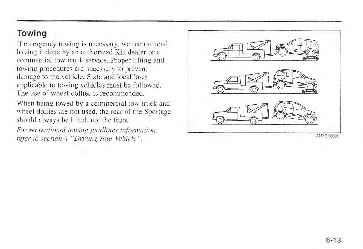 Kia Sportage I 1 owners manual / page 194