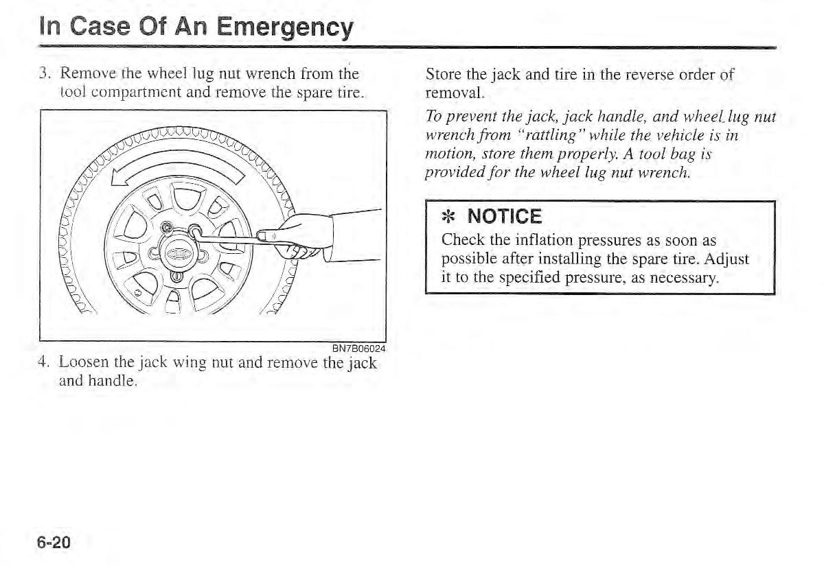 Kia Sportage I 1 owners manual / page 201