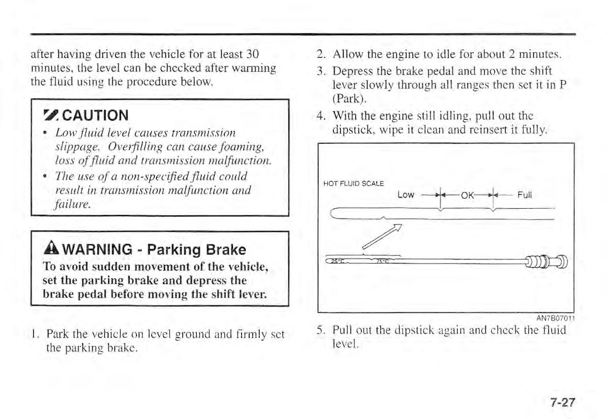 Kia Sportage I 1 owners manual / page 234