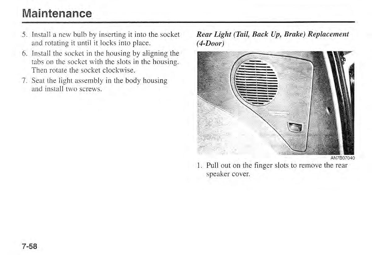 Kia Sportage I 1 owners manual / page 266