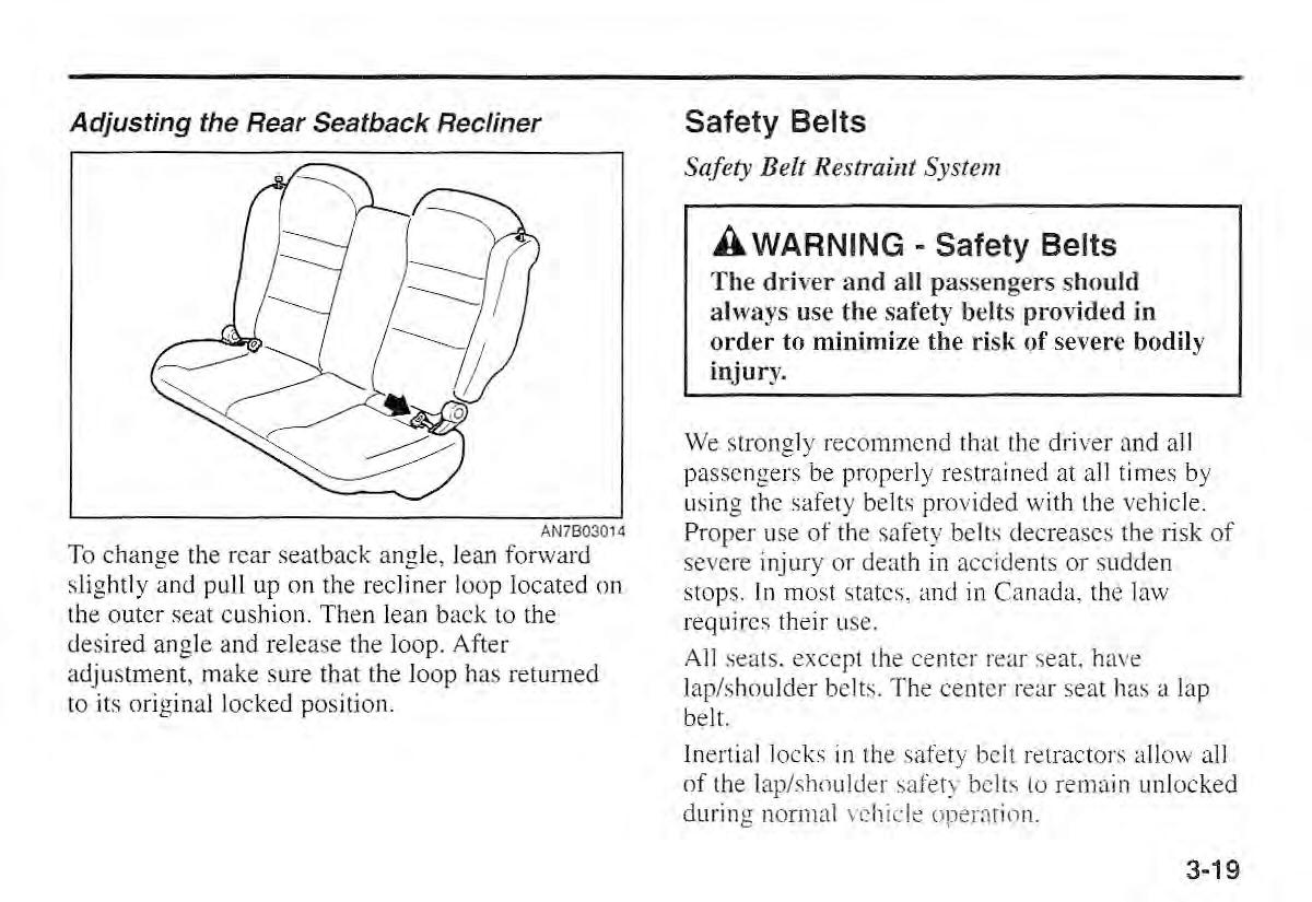 Kia Sportage I 1 owners manual / page 29