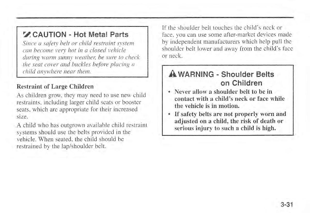 Kia Sportage I 1 owners manual / page 41