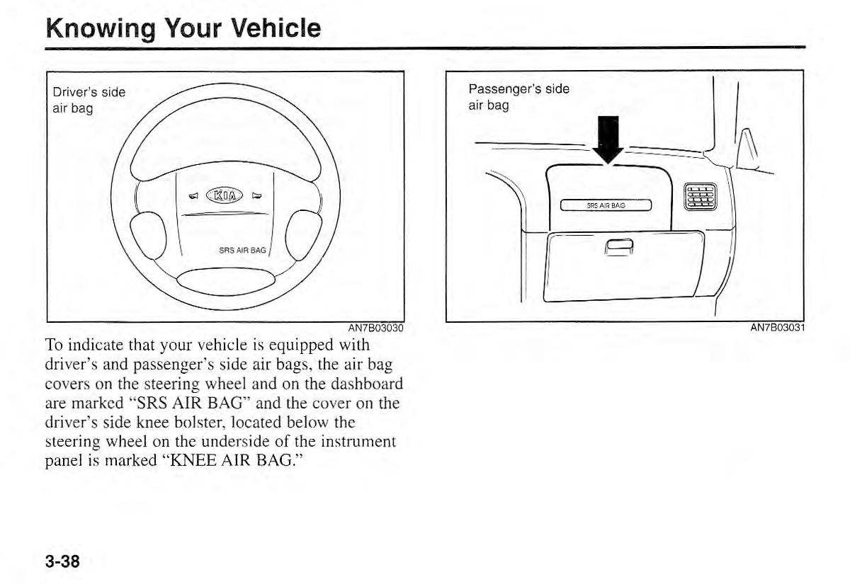 Kia Sportage I 1 owners manual / page 48