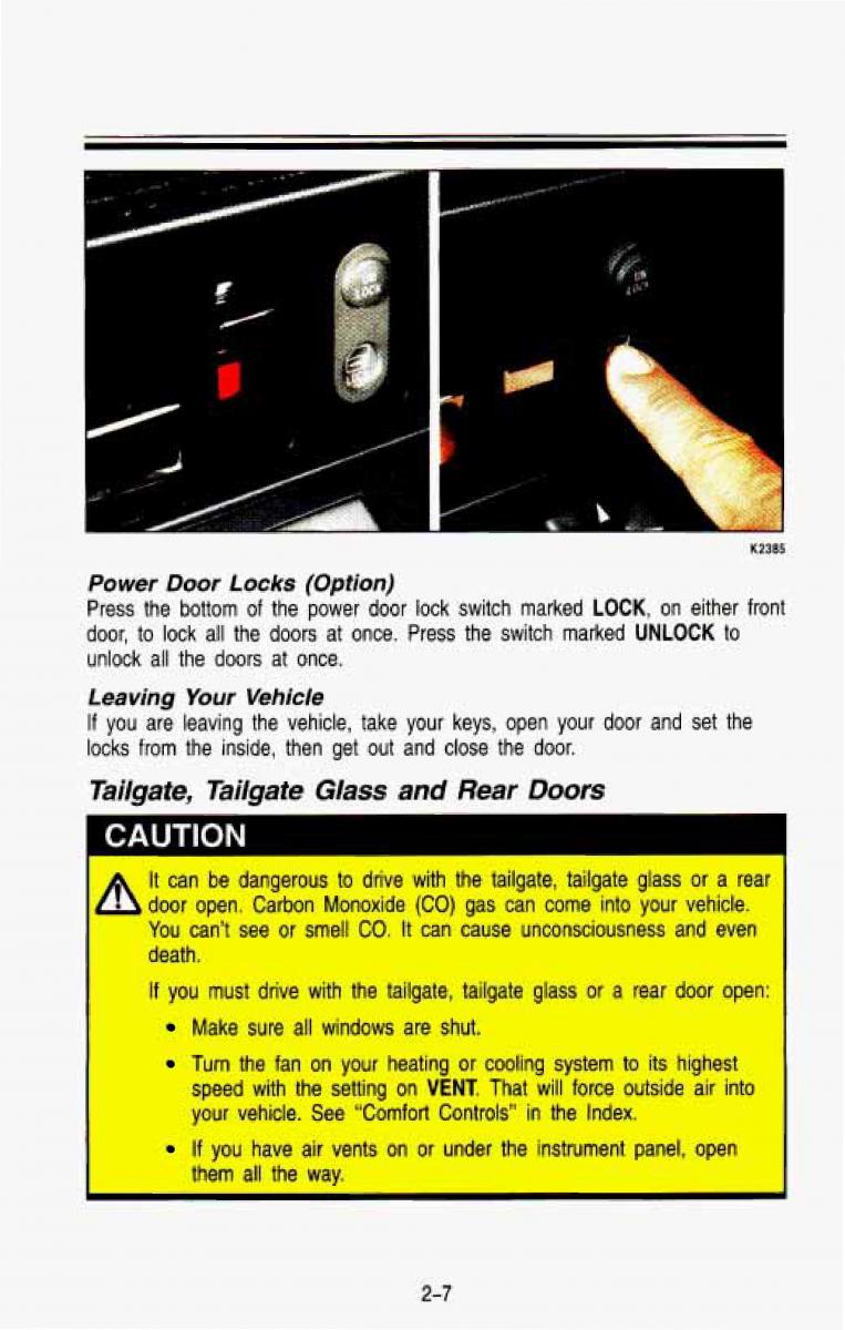 Chevrolet Suburban owners manual / page 70