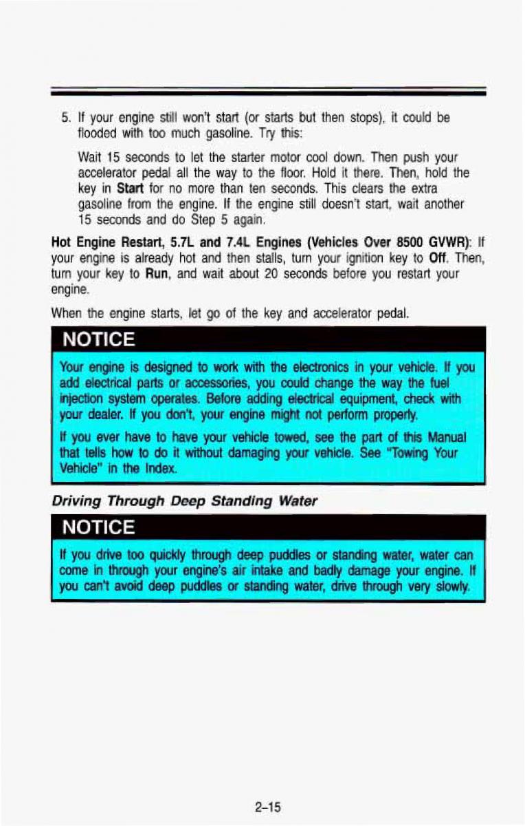 Chevrolet Suburban owners manual / page 78