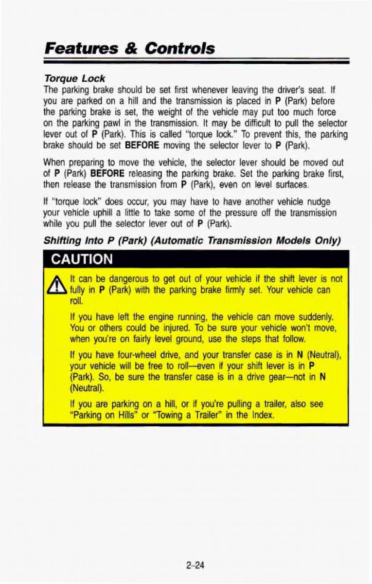 Chevrolet Suburban owners manual / page 87