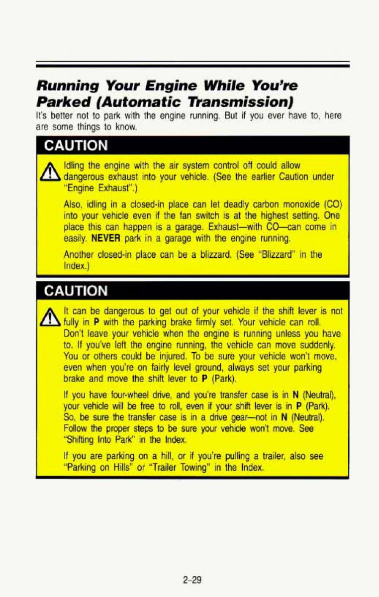 Chevrolet Suburban owners manual / page 92