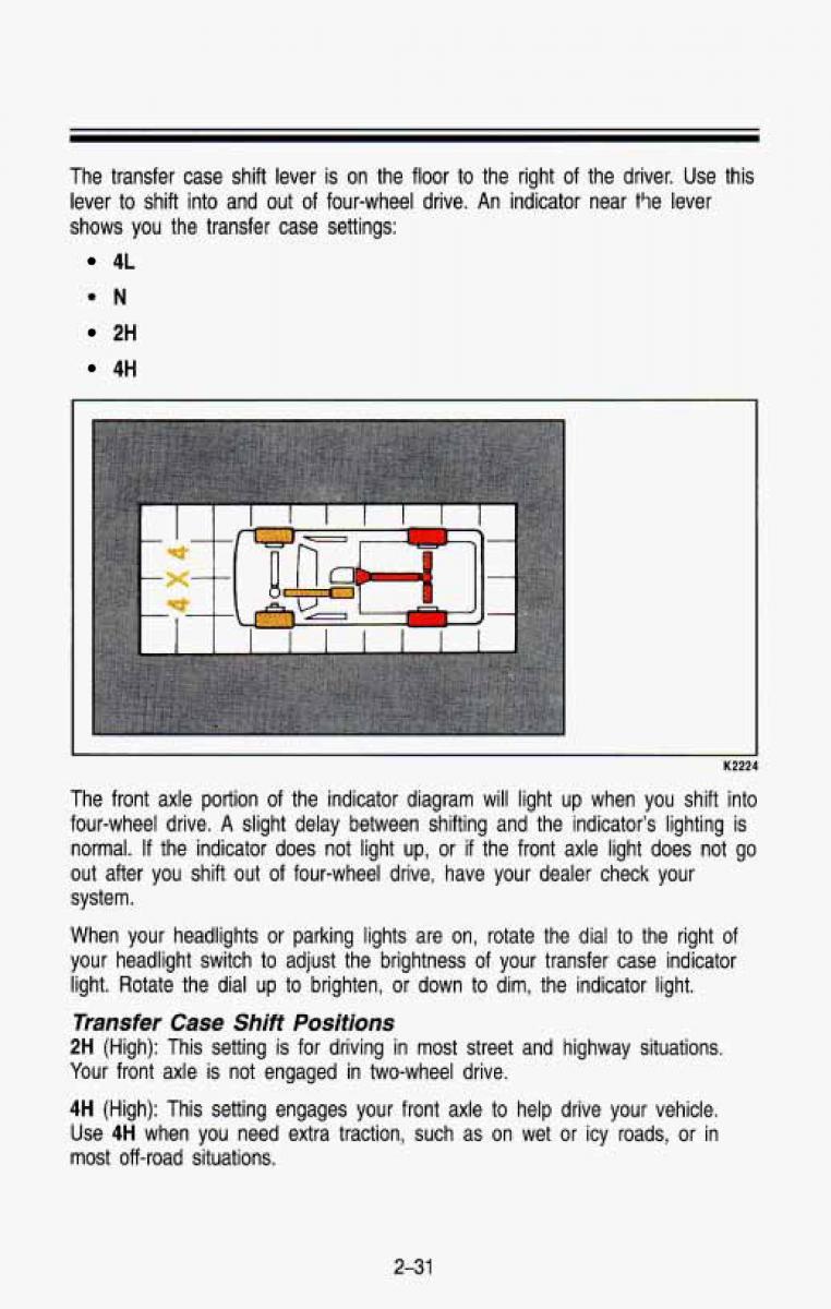 Chevrolet Suburban owners manual / page 94