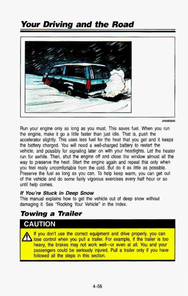 Chevrolet Suburban owners manual / page 223