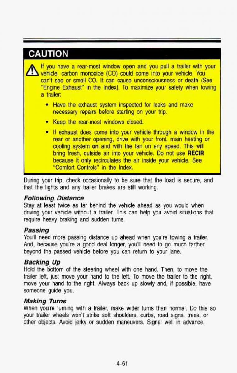 Chevrolet Suburban owners manual / page 228