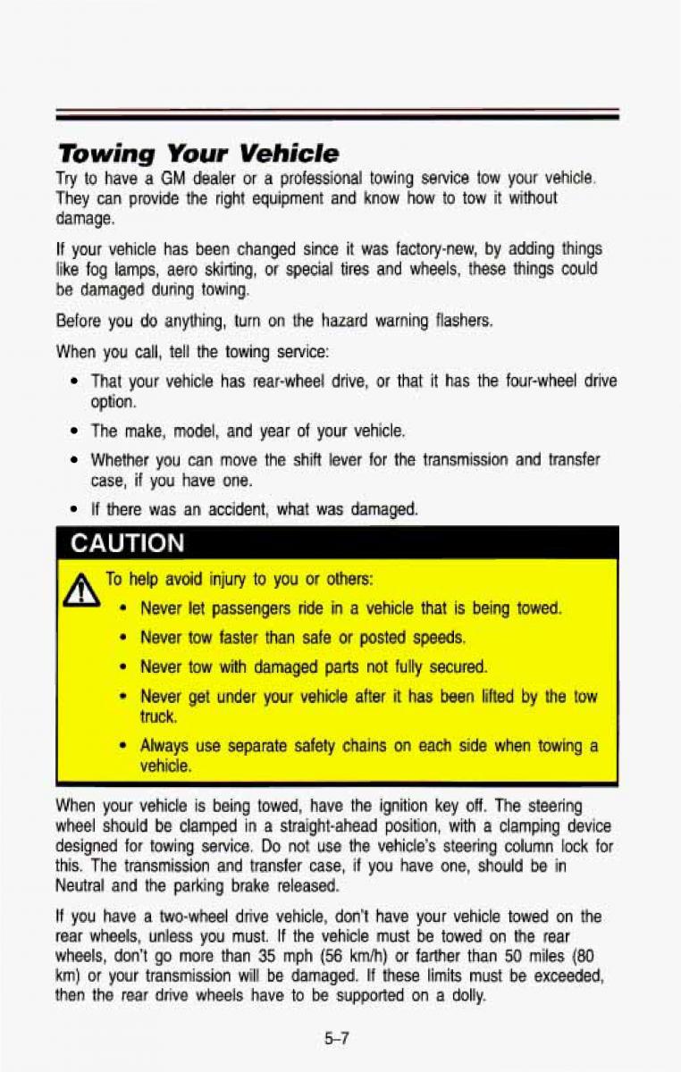 Chevrolet Suburban owners manual / page 238