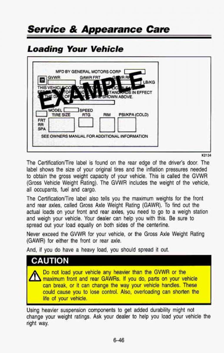 Chevrolet Suburban owners manual / page 311