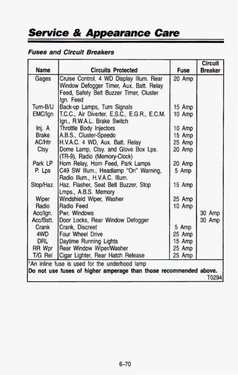 Chevrolet Suburban owners manual / page 335