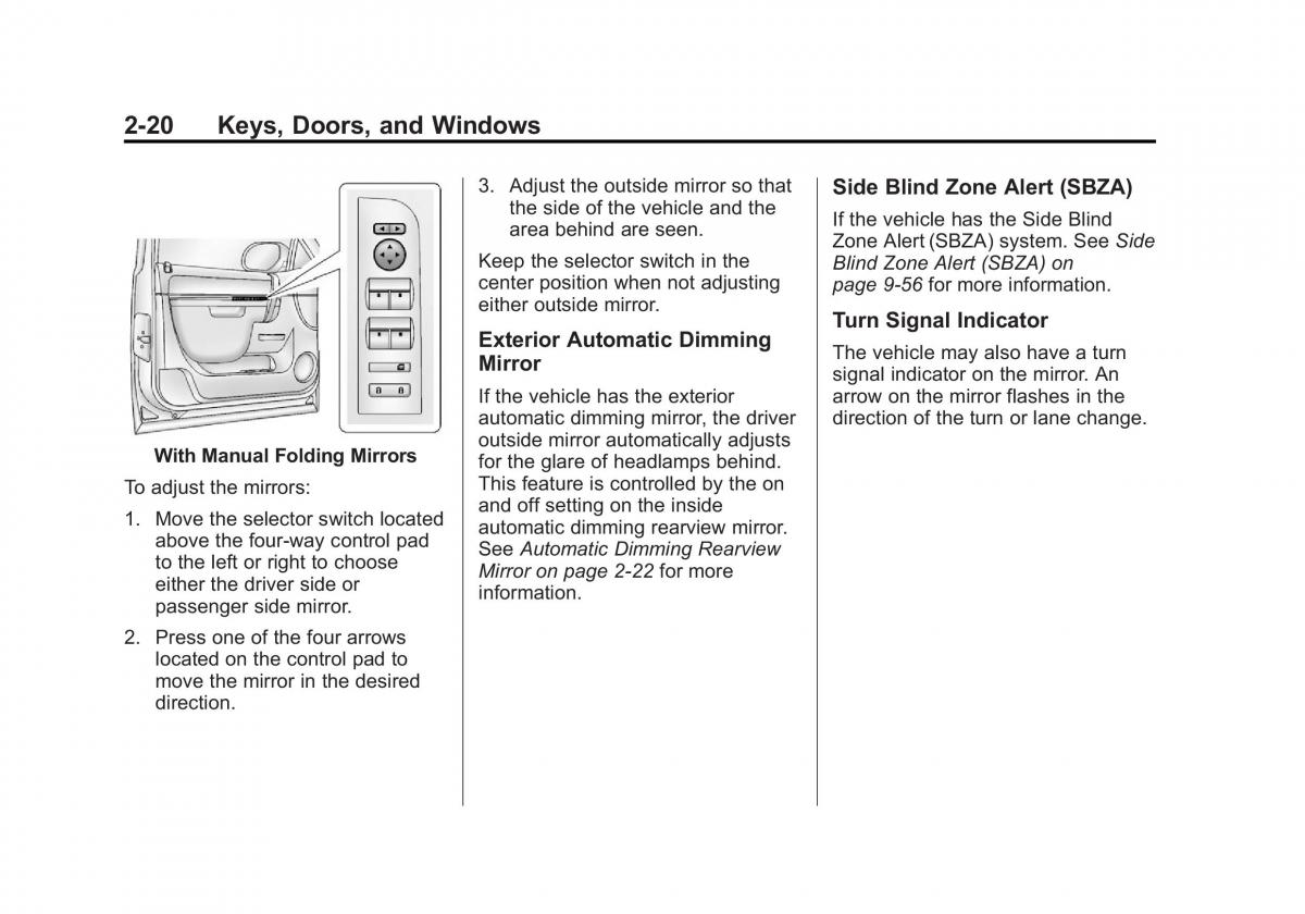 Chevrolet Suburban owners manual / page 56