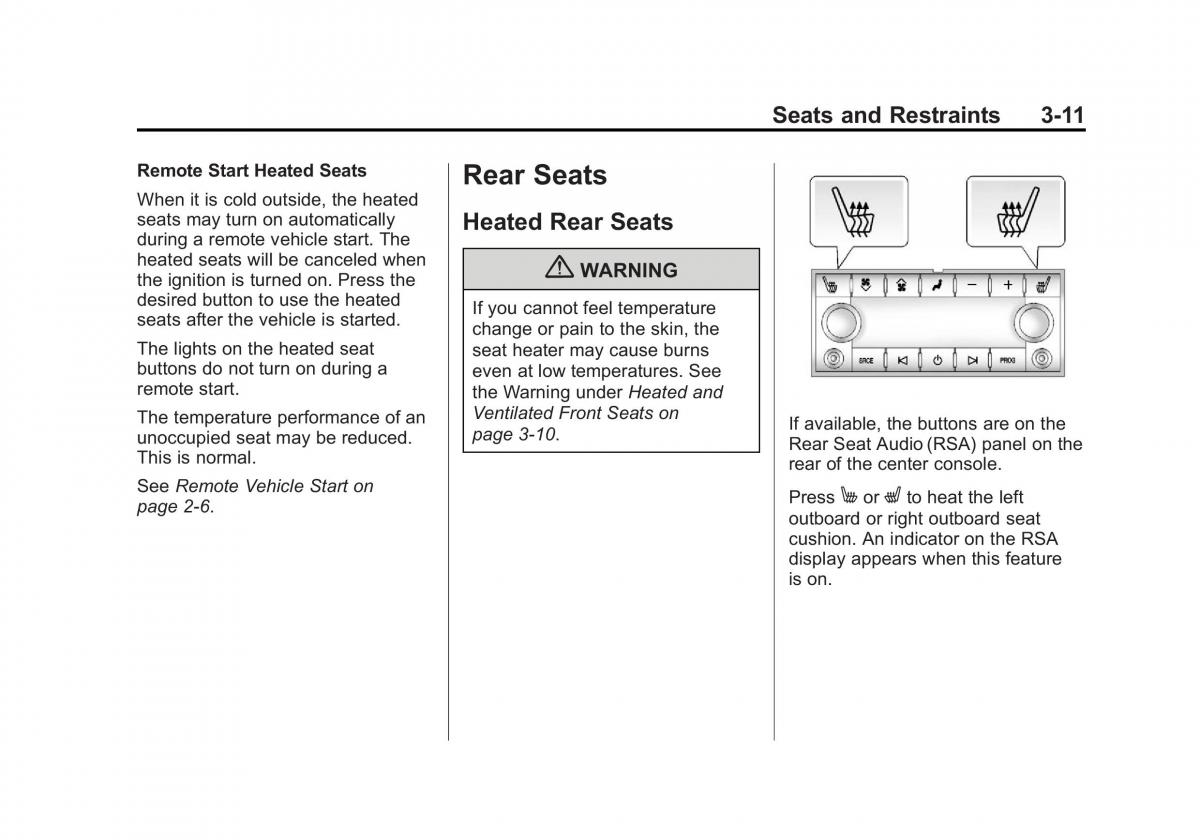 Chevrolet Suburban owners manual / page 73