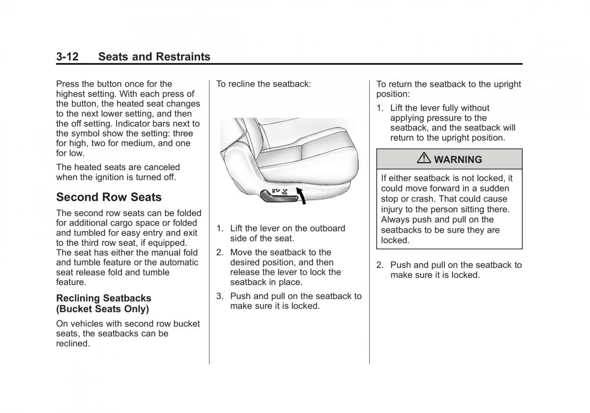 Chevrolet Suburban owners manual / page 74