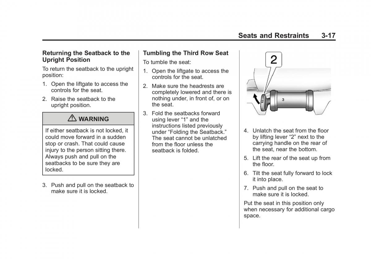 Chevrolet Suburban owners manual / page 79