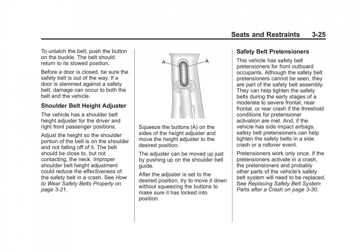 Chevrolet Suburban owners manual / page 87