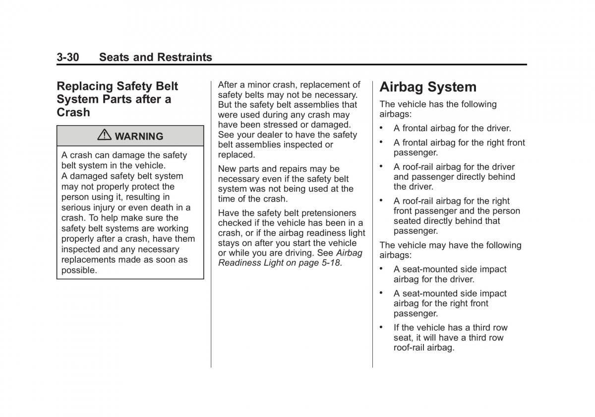 Chevrolet Suburban owners manual / page 92