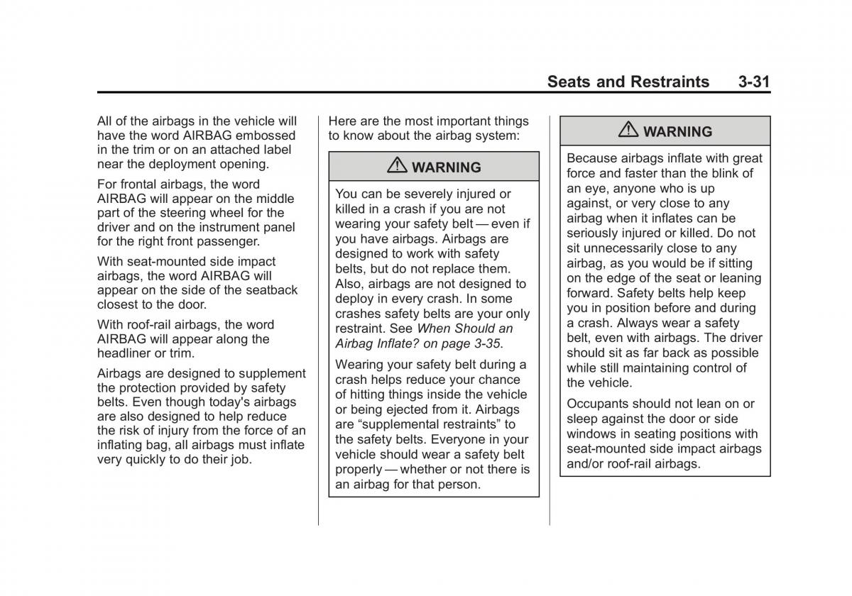 Chevrolet Suburban owners manual / page 93