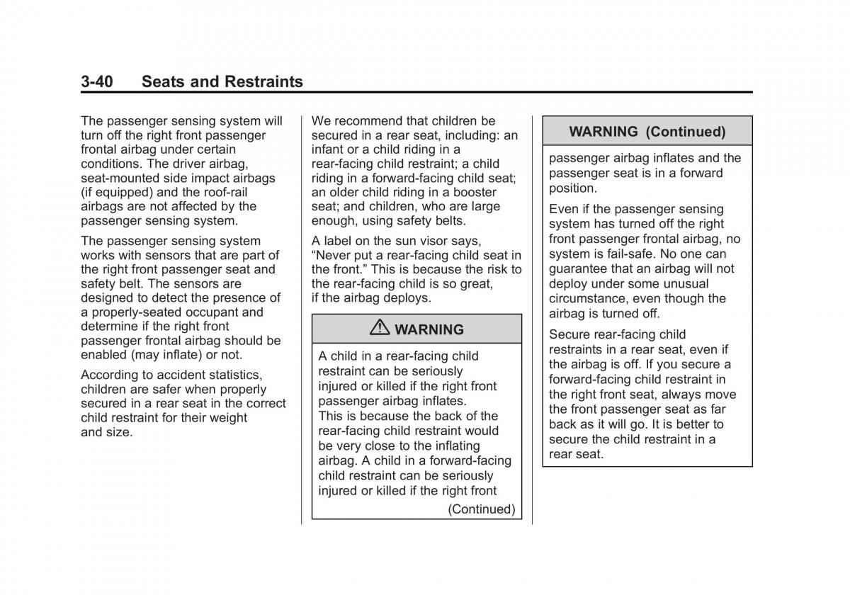 Chevrolet Suburban owners manual / page 102