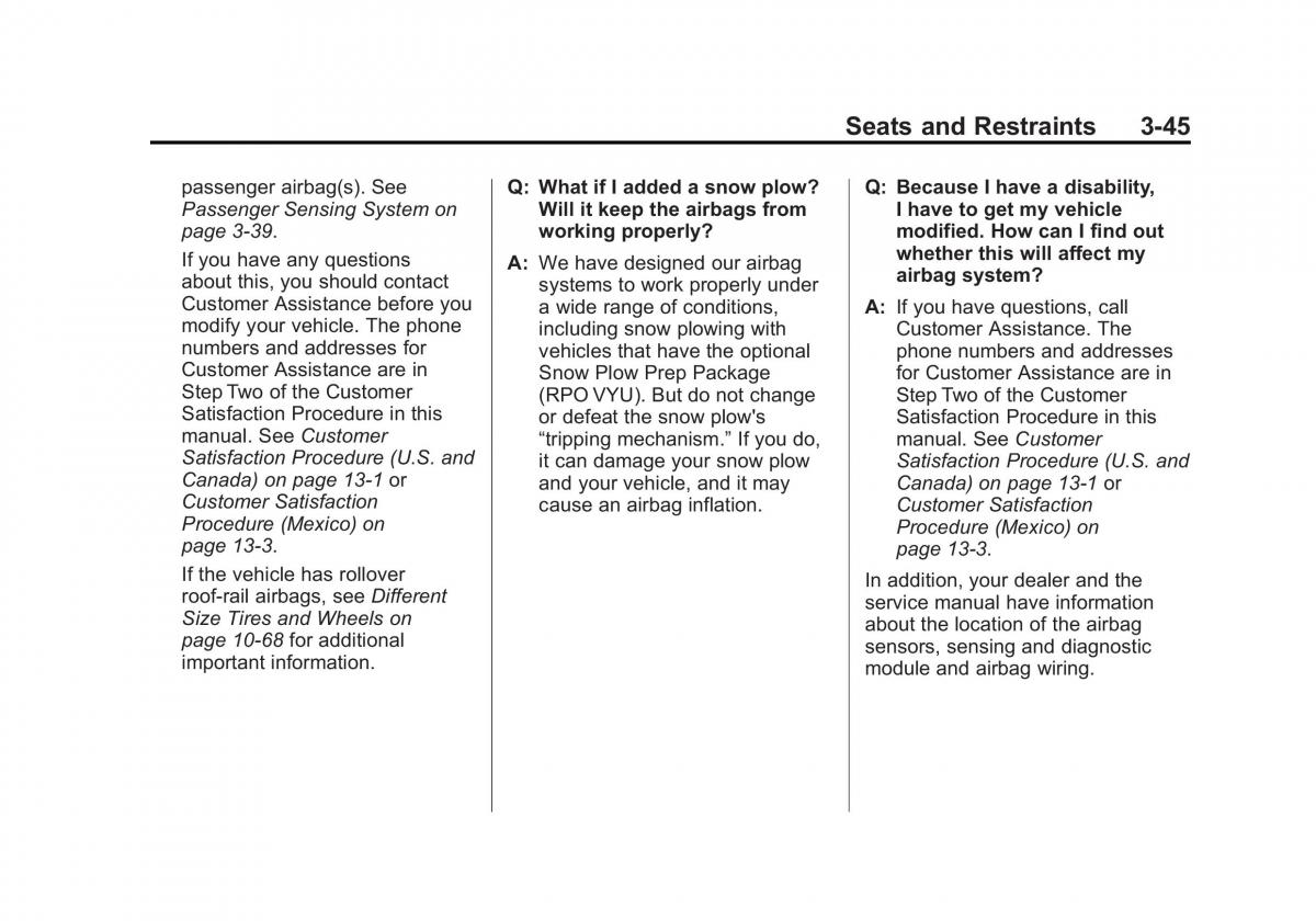 Chevrolet Suburban owners manual / page 107