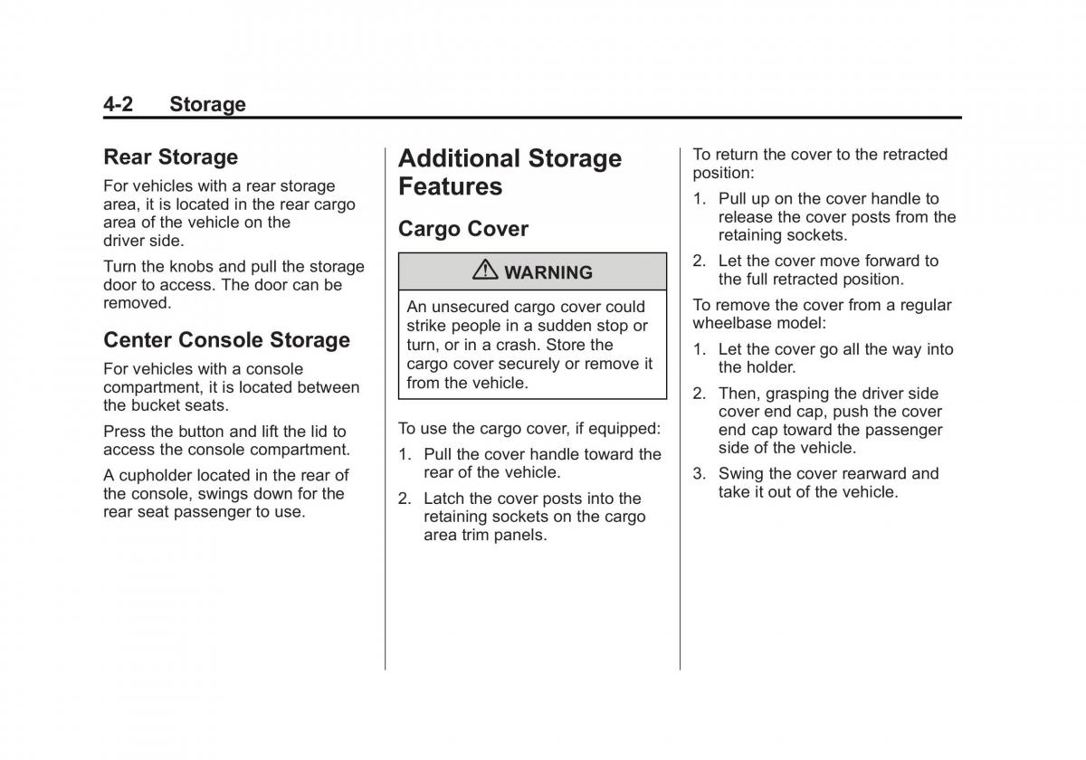 Chevrolet Suburban owners manual / page 134