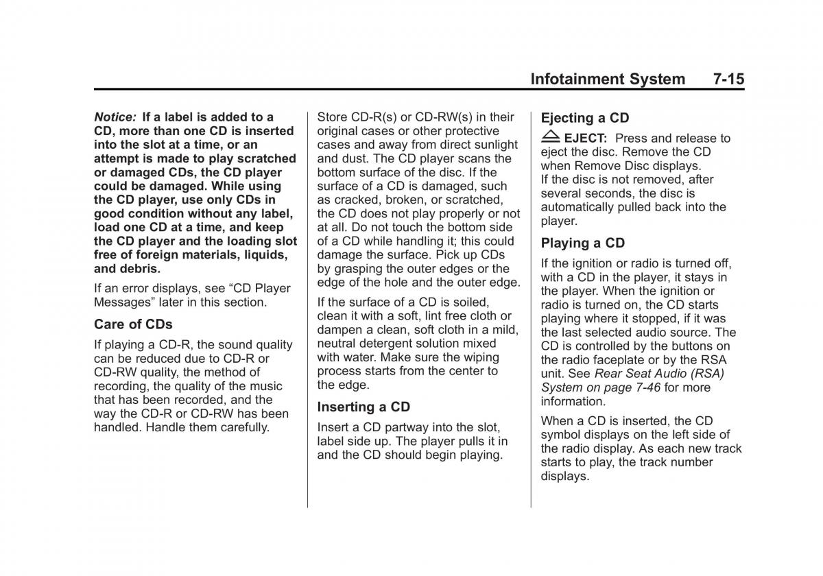 Chevrolet Suburban owners manual / page 223