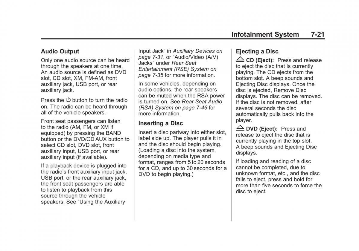 Chevrolet Suburban owners manual / page 229