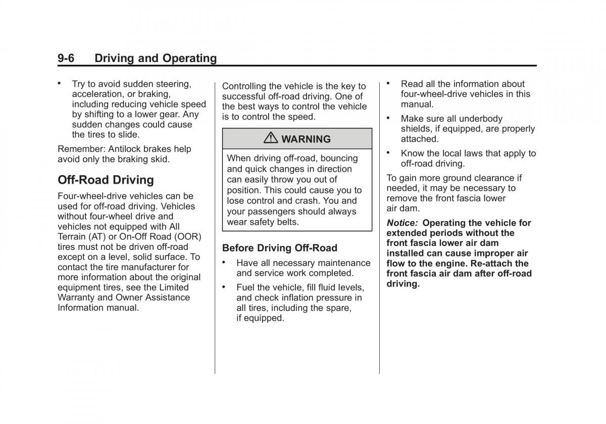 Chevrolet Suburban owners manual / page 284