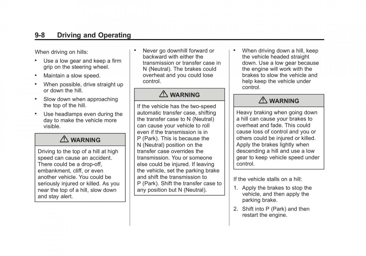 Chevrolet Suburban owners manual / page 286